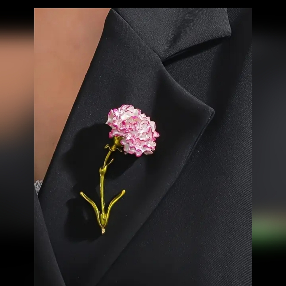 LAST ONE Pink CARNATION  Brooch